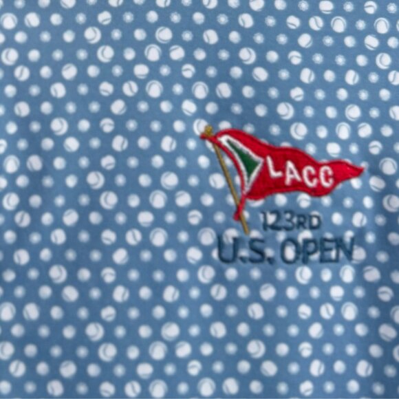 💙 Peter Millar Women’s XL 1/4 Zip LACC 123rd U.S. Open Pullover Golf Top - Picture 2 of 9